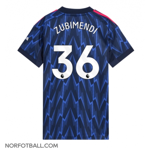 Billige Fotballdrakt Arsenal Martin Zubimendi #36 Replika Bortedrakt Dame 2025-26 Kortermet Billige Fotballdrakt Arsenal Martin Zubimendi #36 Replika Bortedrakt Dame 2025-26 Kortermet